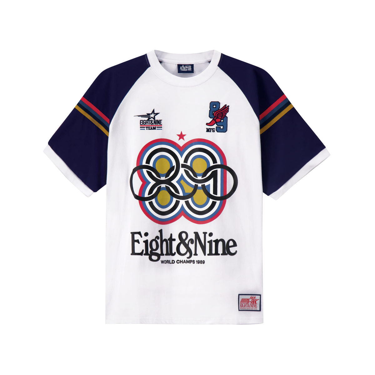Team 89 Raglan Shirt White – 8&9 Clothing Co.